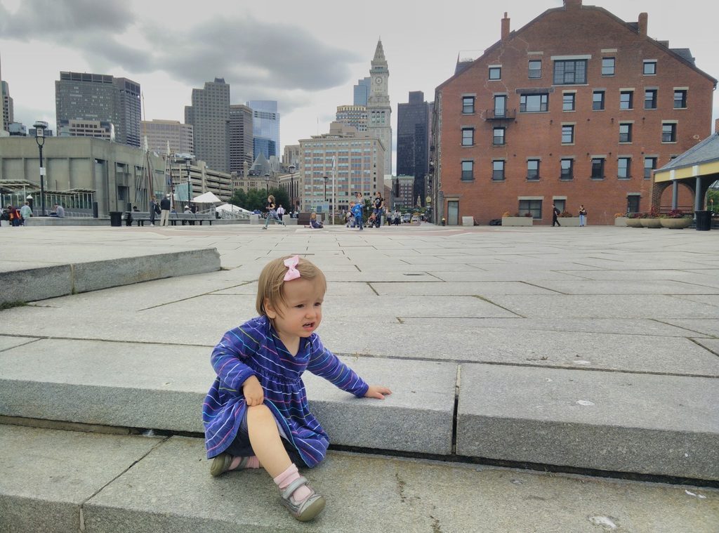 Near the aquarium.